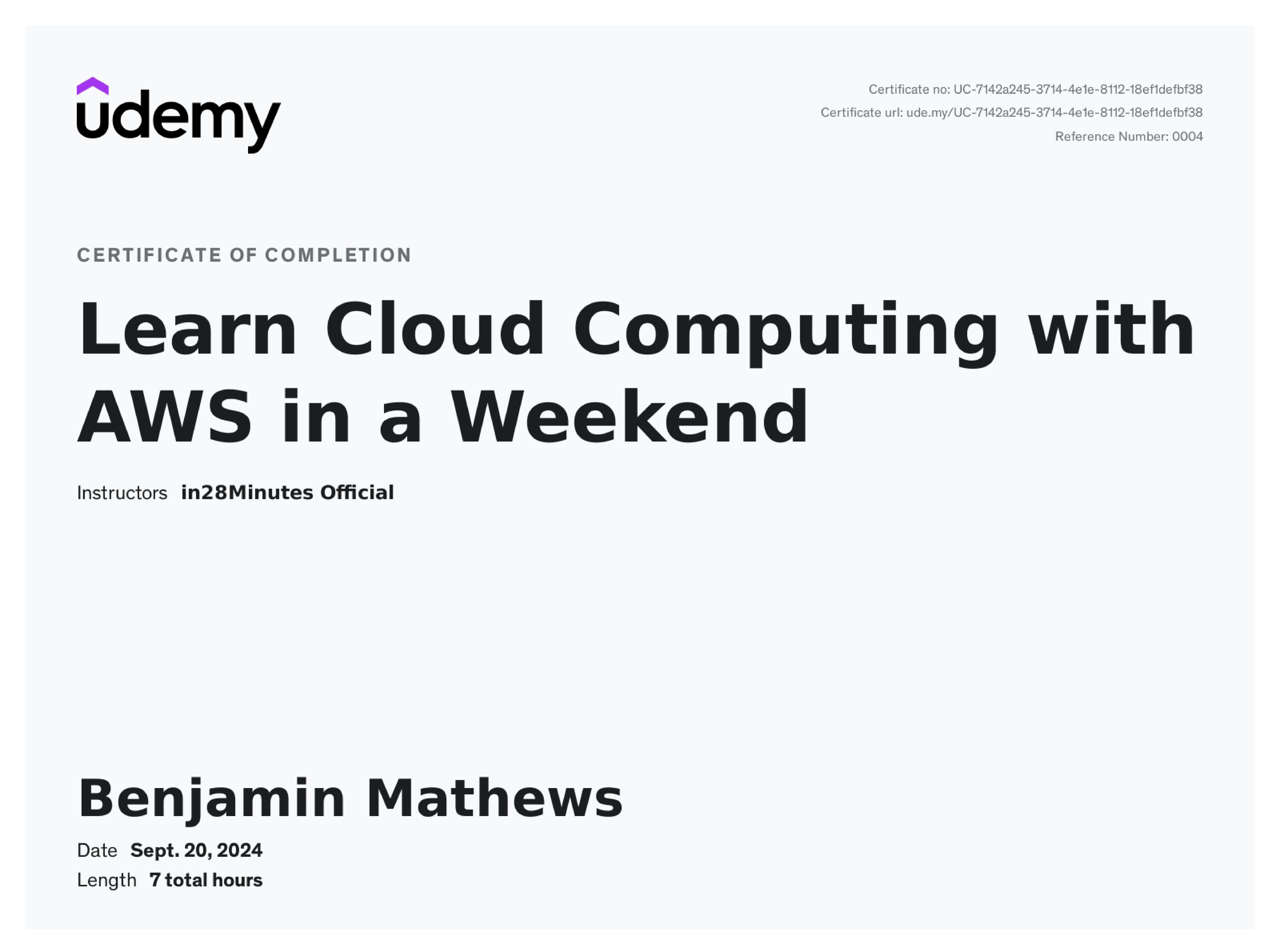 AWS Cloud Computing