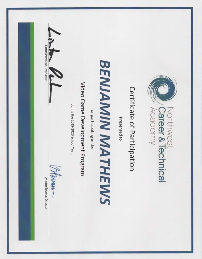 Game Development Certification